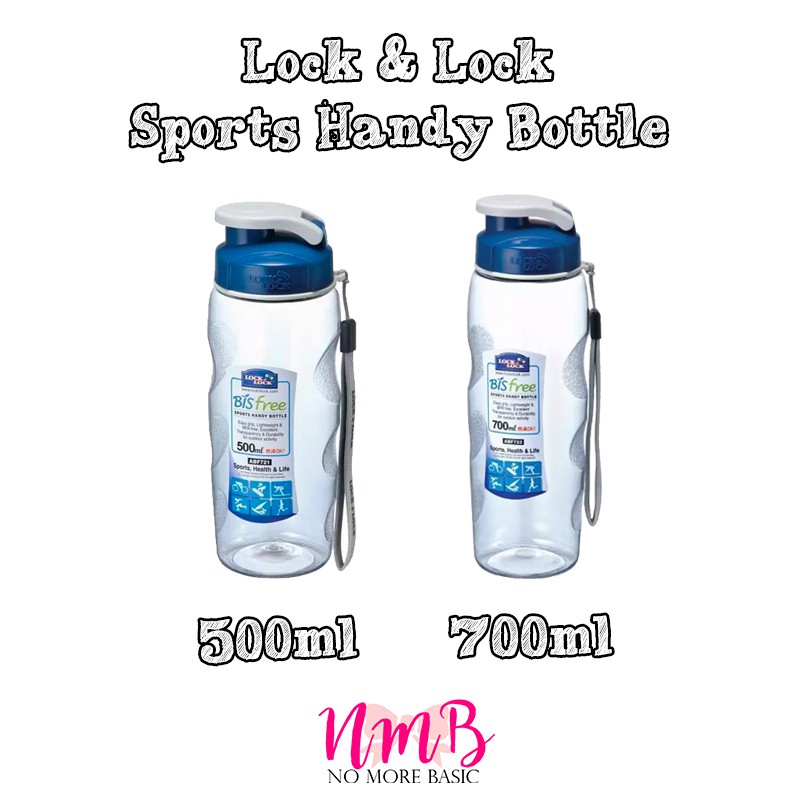 Lock &amp; Lock Sports Handy Bottle 700ml / 500ml - Blue - Botol Minum