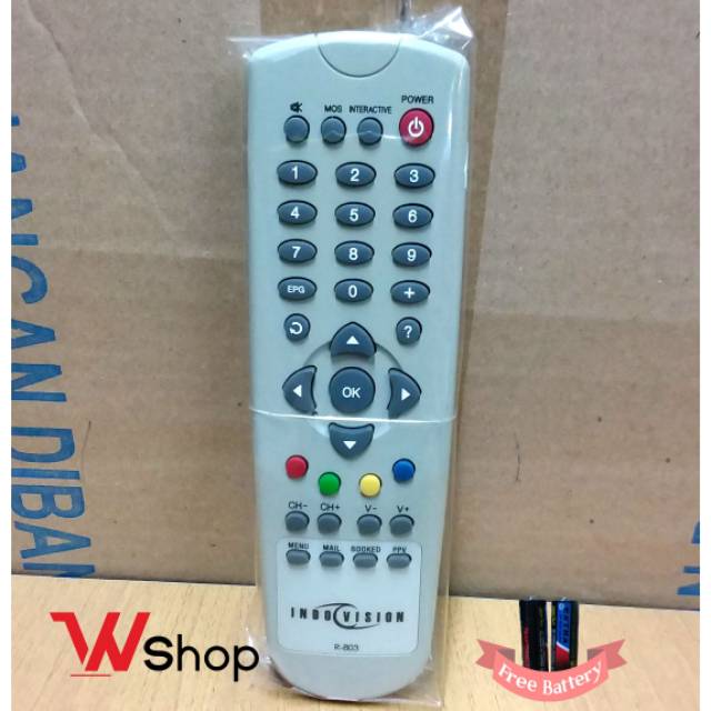 REMOTE/REMOT RESIVER PARABOLA INDOVISION / TOP TV ORIGINAL