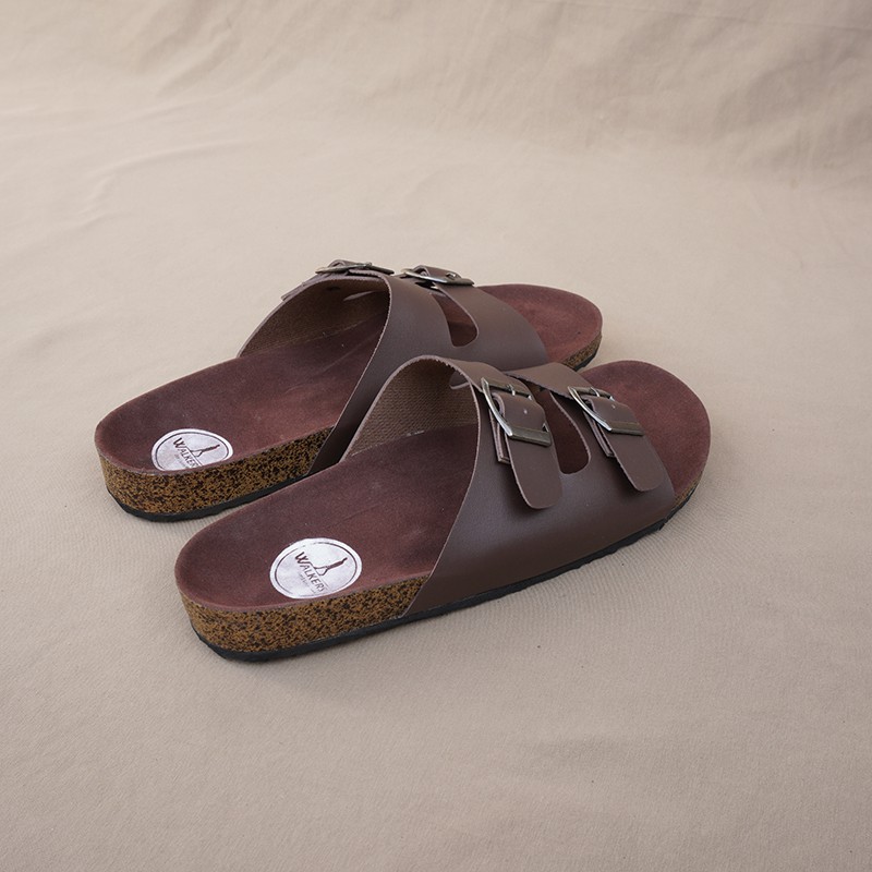 COD Sandal Casual Pria Walkers Gepser 2 Coklat Sendal Slide Puyuh Kasual Slop Santai Terlaris