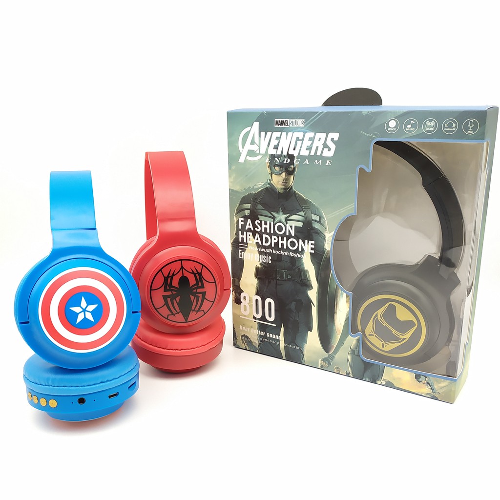 Headphone AVENGERS Spiderman Iron man Captain America Hulk Headset karakter