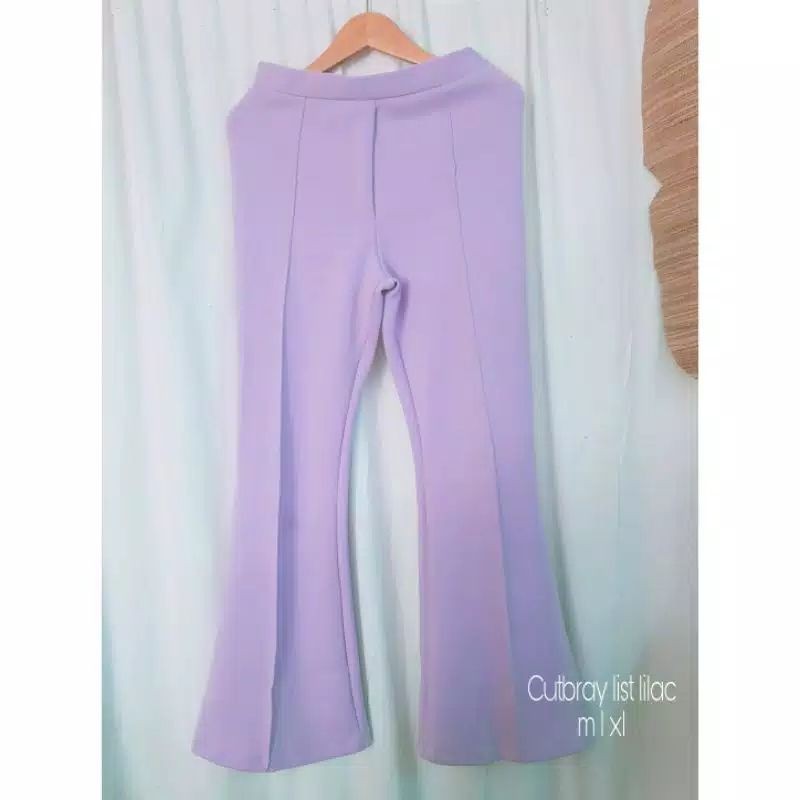 Celana Cutbray Lilac/ Celana Scuba Import/ Celana Wanita Kain/ Celana Import Murah/ Cutbray Lilac