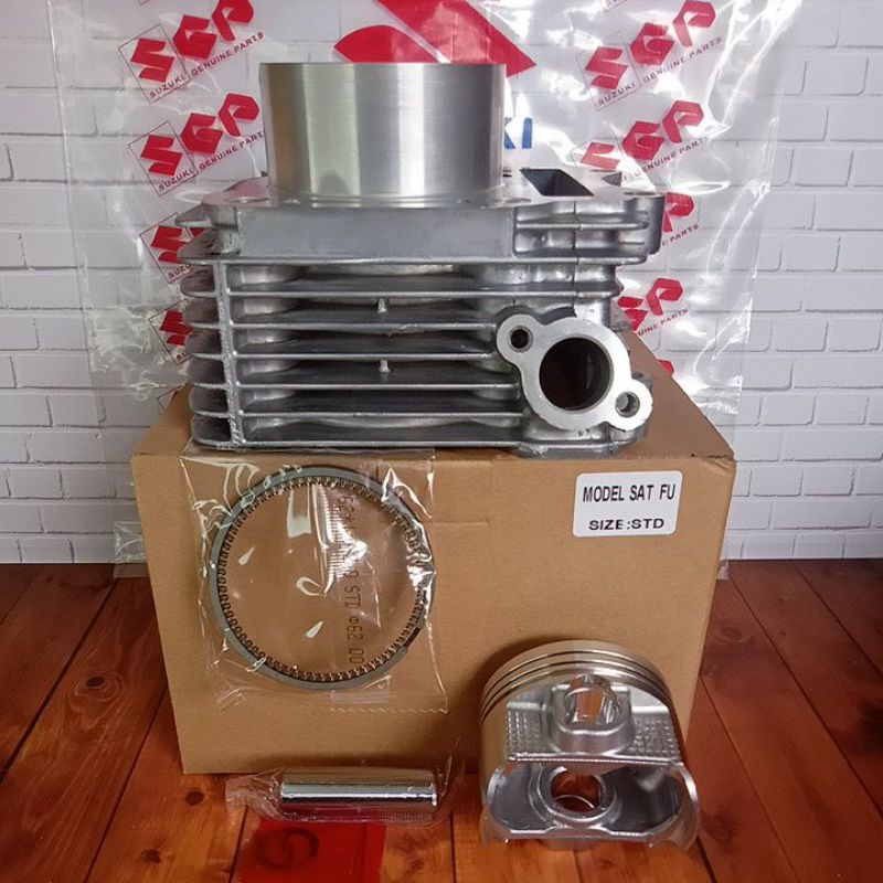 blok block seher assy suzuki satria fu 150 impor thailand free piston dan ring