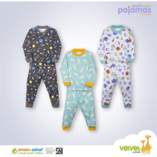  Velvet  Junior  Setelan Piyama Baju  Tidur Bayi  Shopee 