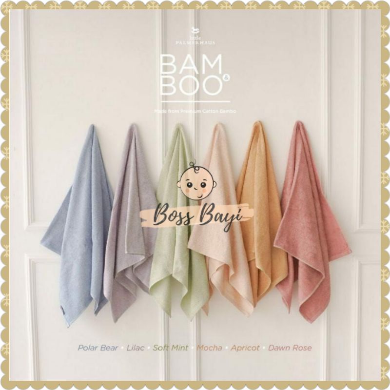 LITTLE PALMERHAUS BAM&amp;BOO Bamboo Towel Baby Kids Handuk Bayi Anak