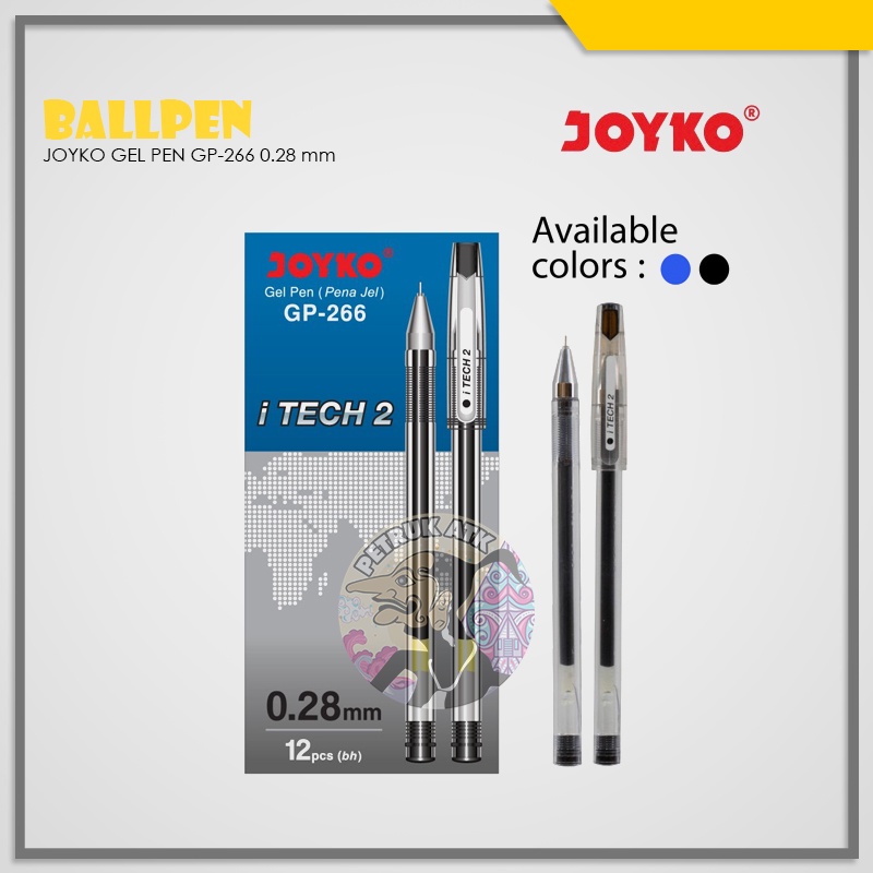 

[PCS] BOLPEN / PULPEN / PENA JOYKO GP-266 I TECH 0.28 HITAM*