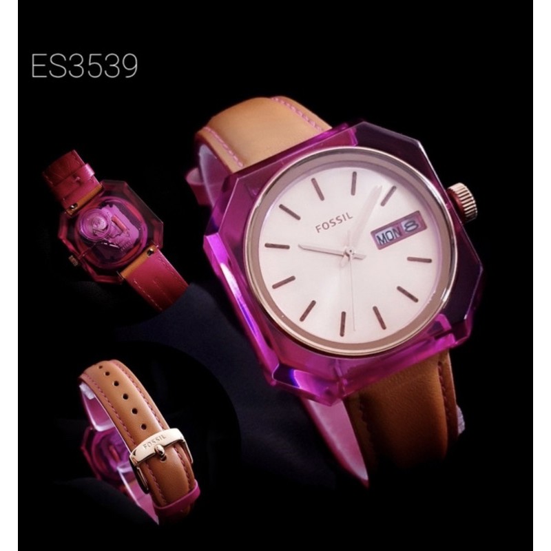 Jam Tangan Wanita Merk Fossil Candy Type ES3539 / ES3537 / ES3538 / ES3536 Acrilik