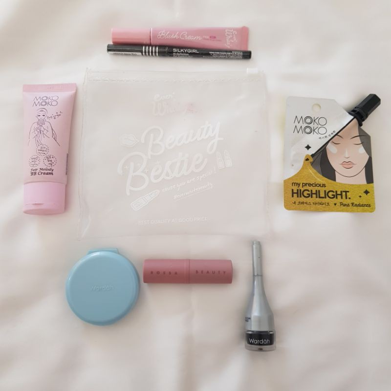 Paket Kosmetik Make Up pemula Wardah Moko Everwhite Silky Girl Rossa Beauty