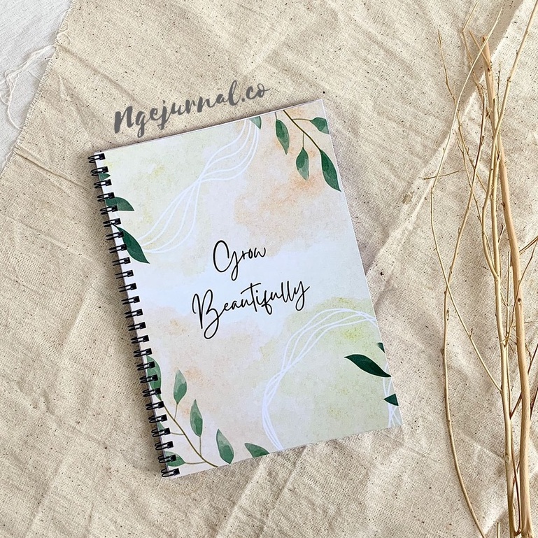 

NOTEBOOK/ JURNAL GRID/ DOTTED/LINE/ BLANK A5 COVER LAMINASI DOFF-GROW