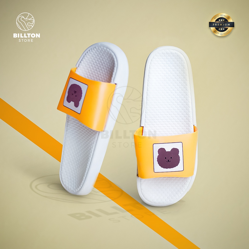 Sandal Karet Selop Wanita Slip On Cute Empuk Premium &amp; Tebal
