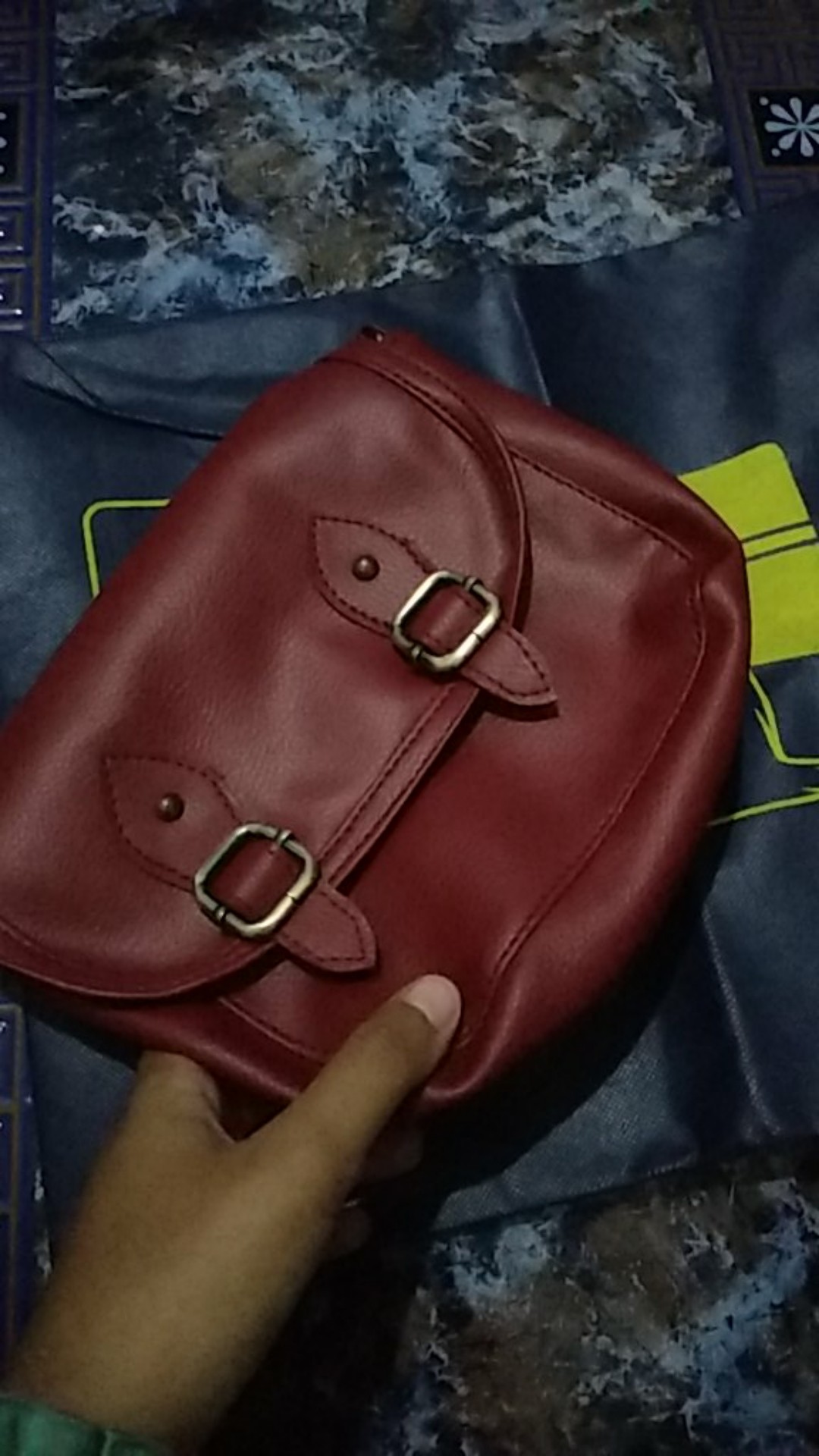  TAS  SLEMPANG SELEMPANG SLING BAG MINI KECIL  KULIT FASHION 