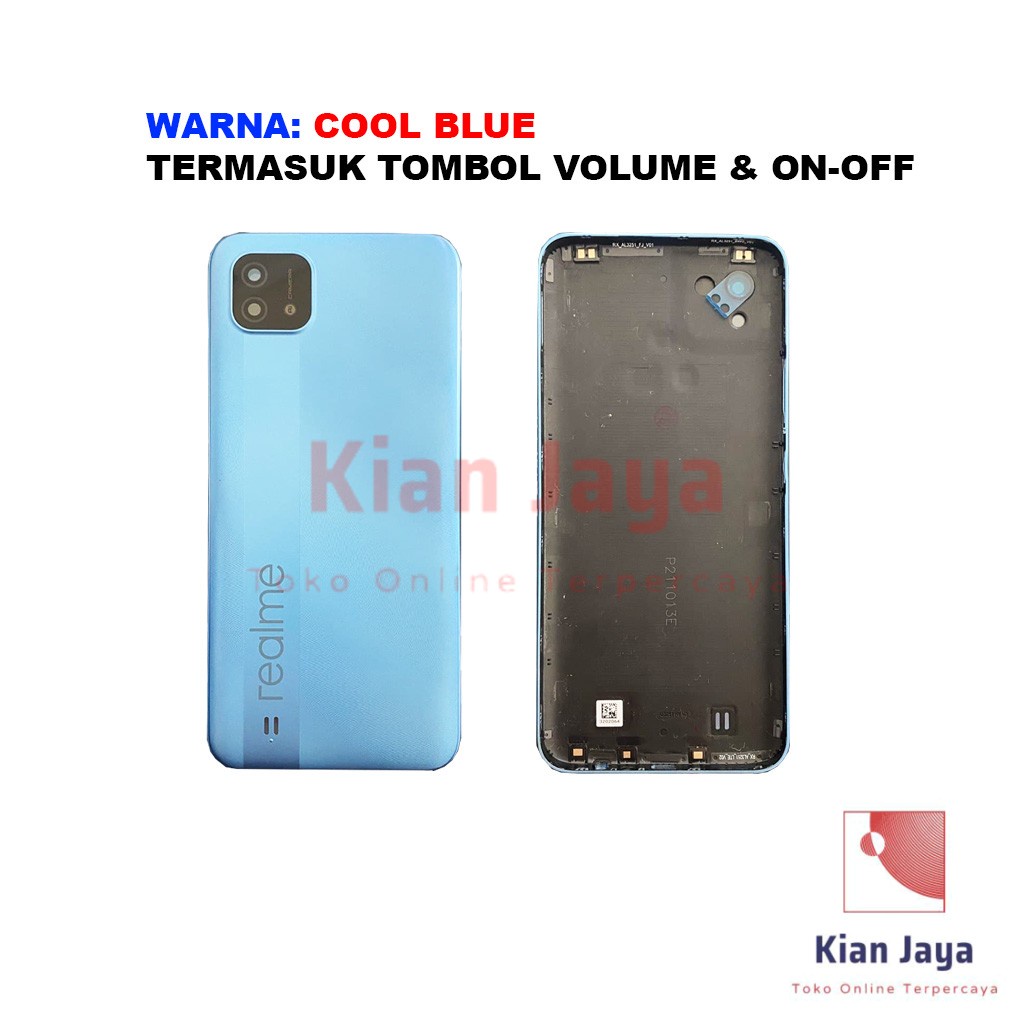 Backdoor Realme C20 Back Cover Tutup Belakang Baterai Cassing Casing Backcase Original