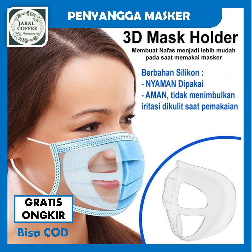 Penyangga Masker 3D / Penyangga Masker Bracket Support 3D Anti Sesak / Mask Bracket Silikon J122