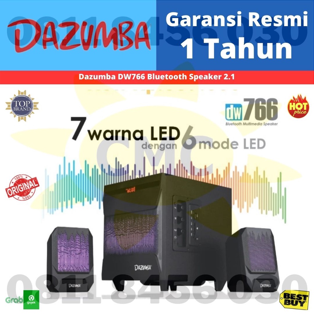 Speaker Aktif LED Dazumba DW766 Bluetooth USB SD Aux In
