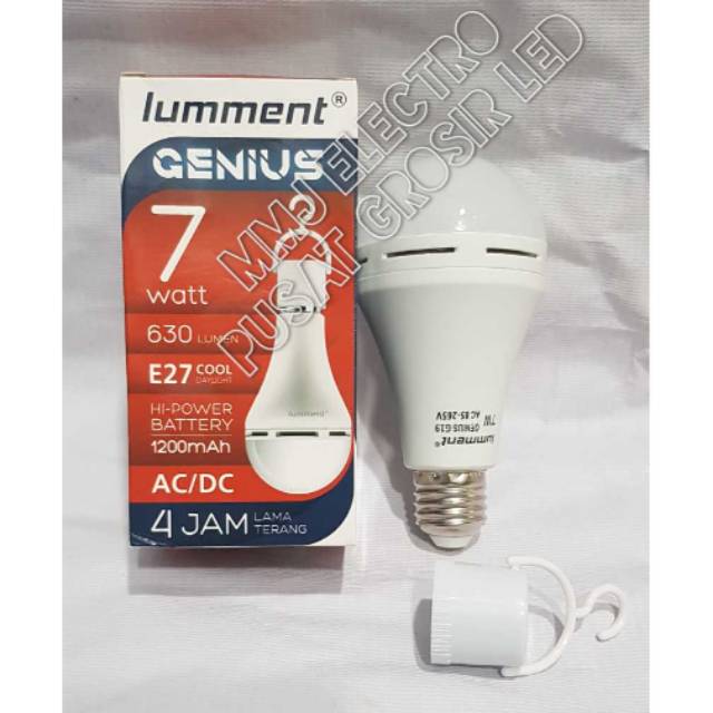 Lampu Led Lumment Genius 7 watt / Lampu Baterai / Lampu Emergency Lumment 7 watt