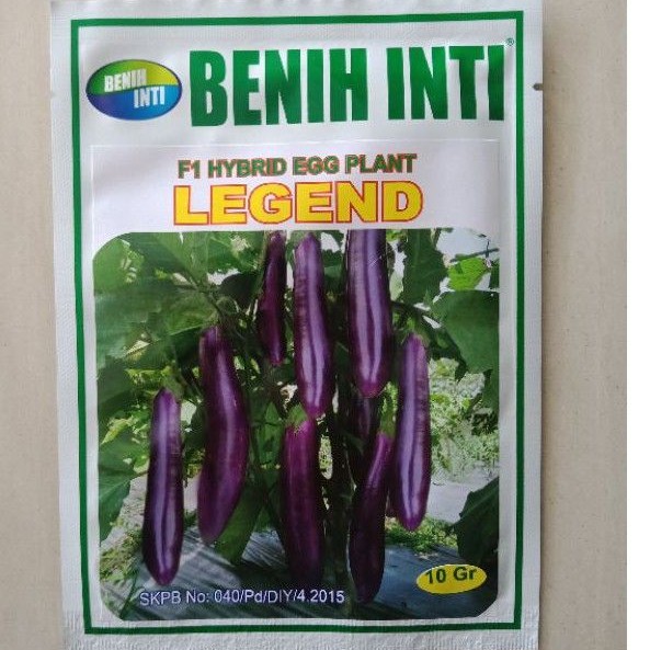 LEGEND F1 Benih Inti Terong Ungu Hibrida isi 10 gram Bibit