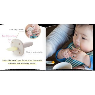 Richell TLI Baby Silicone Spoon - 99191 - Sikat Nipple Dot Bayi