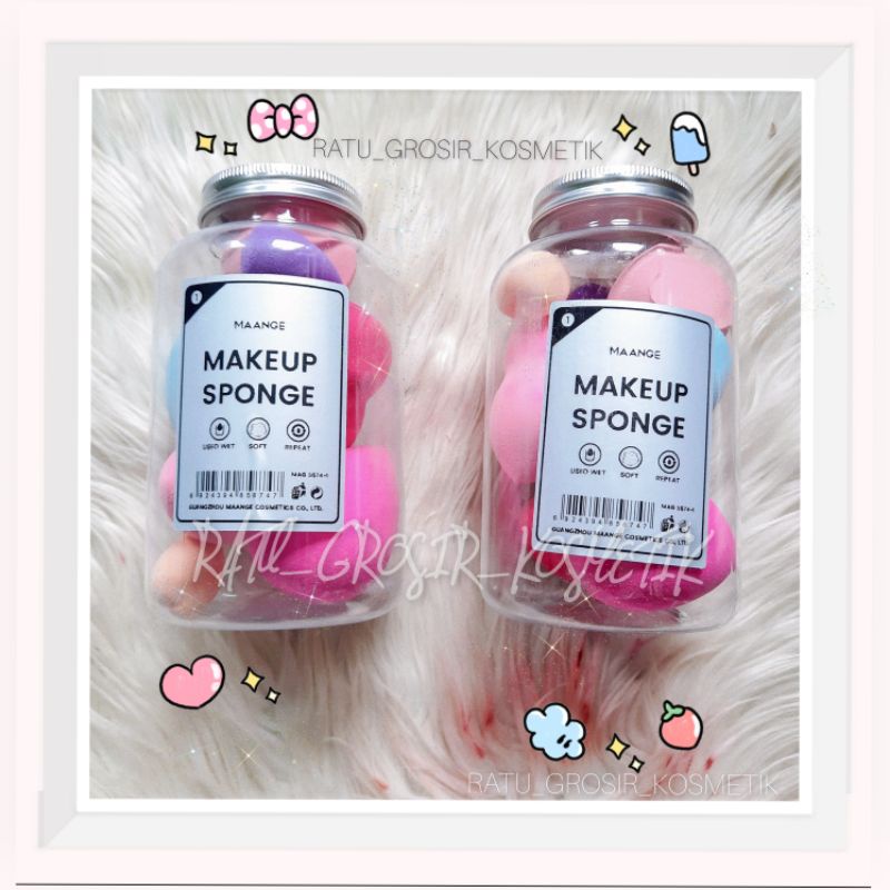 PROMO!!!BEAUTY BLENDER MAKE UP LEMBUT/MAANGE 7 PCS SPONGE PUFF FREE BOTOL