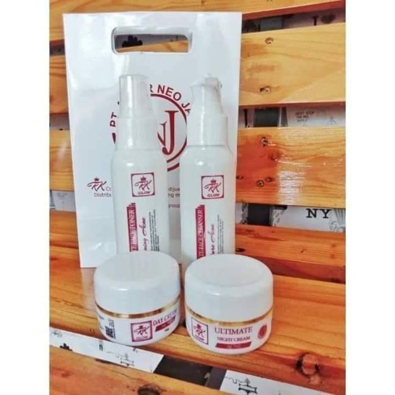 RK glow acne produk BPOM mengatasi kulit berjalan, flek hitam dan berminyak