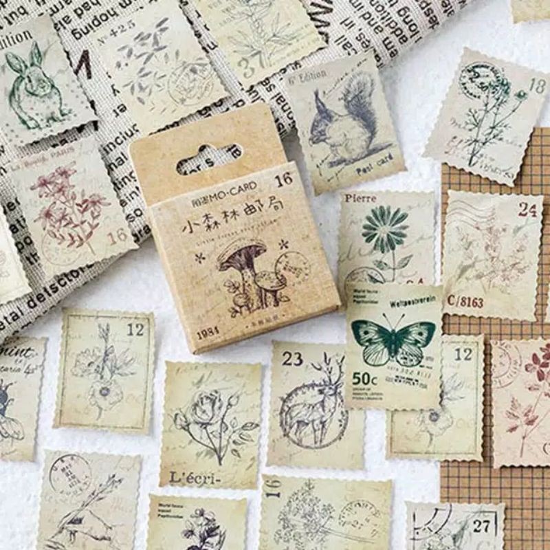 

46pcs Vintage Journal Stickers