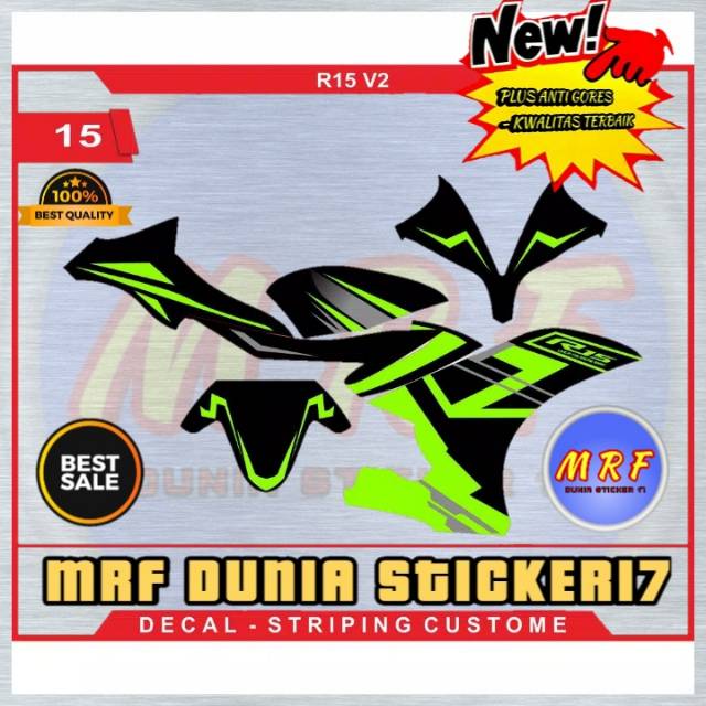 Decal yamaha R15 v2 sticker decal yamaha R15 v2 full body motif 15