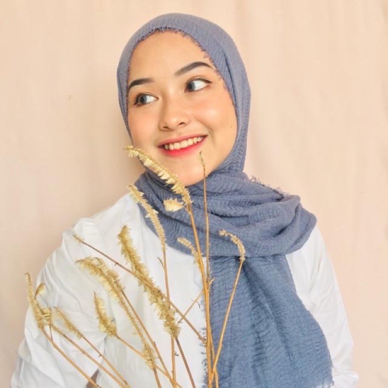 [COD] Pashmina rawis hijab crinkle arabic A39 kerudung turki malaysia ZIOSCARF