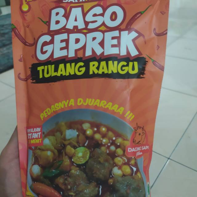 

Baso geprek tulang rangu