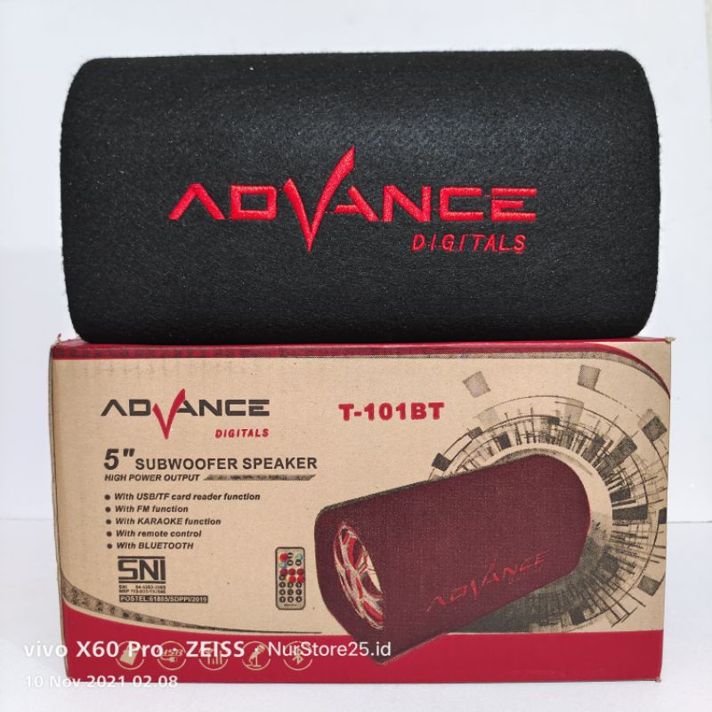 Speaker aktif Bluetooth Subwoofer ADVANCE T-101BT 5INCH/Bisa Karaoke Suara Mulus/ Musik Box/Salon Ak