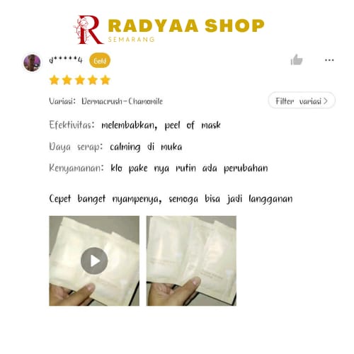 Masker Wajah peel off Mask By Dermacrush 20 gram BPOM