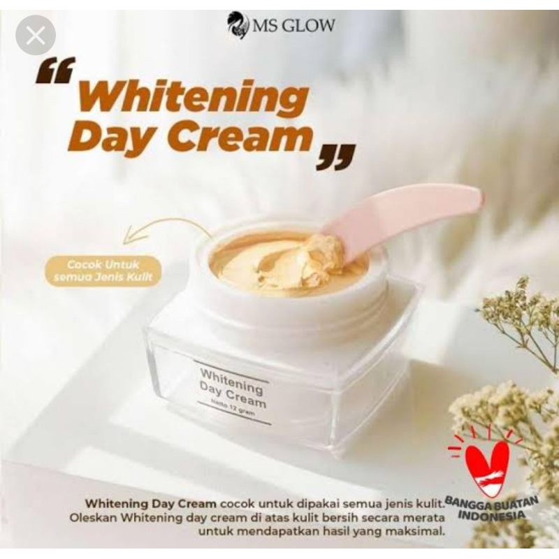 Jual whitening day cream MS glow original Shopee Indonesia