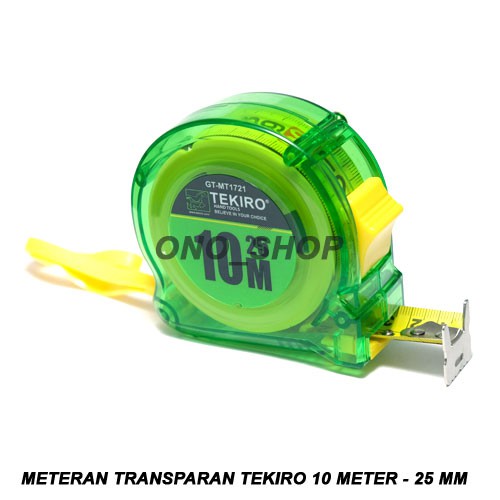 Meteran Transparan Tekiro 10 Meter - 25 mm
