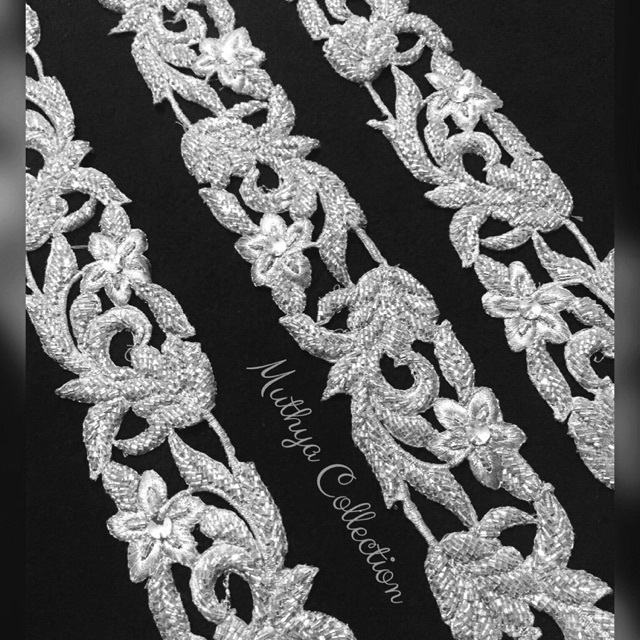 Renda Meteran Silver Full Payet