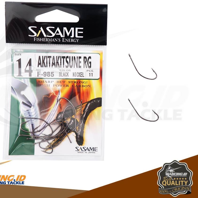 ✈ Sasame Akitakitsune RG Carbon Hook Kail Pancing Ikan Mas Gurame Bawal Patin Anti Moncel Made in Ja
