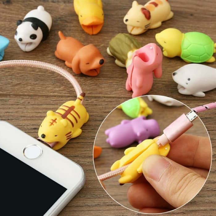 PENGIGIT KABEL CABLE BITE / PELINDUNG KABEL BITE ANIMAL CUTE KARAKTER -