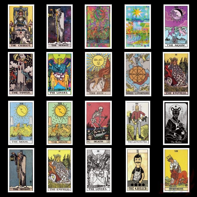 

stiker tarot isi 60pcs