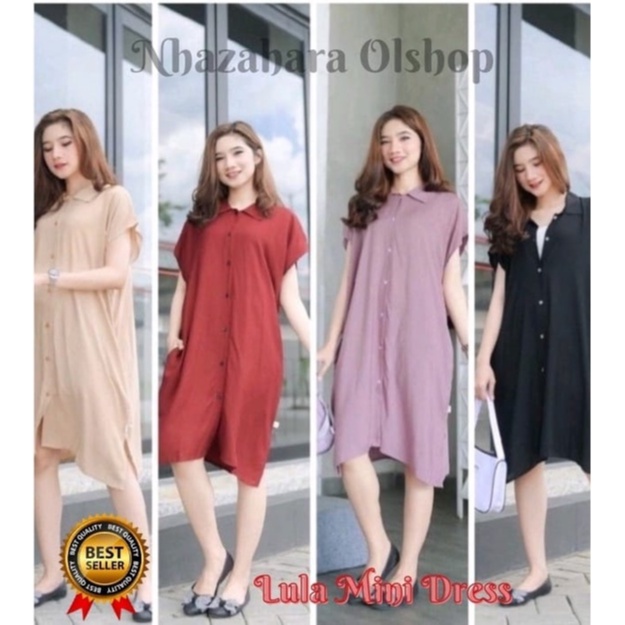 FREE ONGKIR DASTER POLOS RAYON FULL KANCING BUSUI FRENDLY