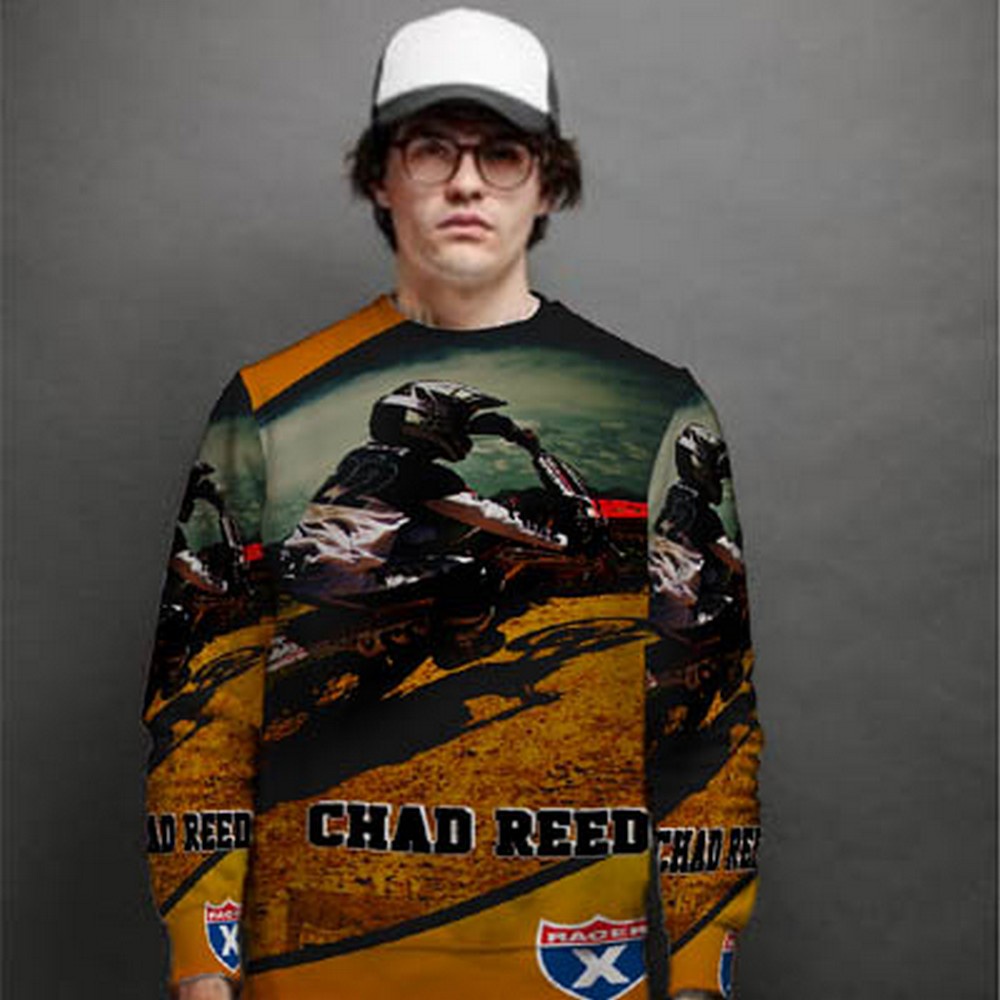 Casual Jaket Sweatshirt Motocross Jersey Chad Reed Racing Trail MX USA SKU-7434107720708 Sweat Shirt