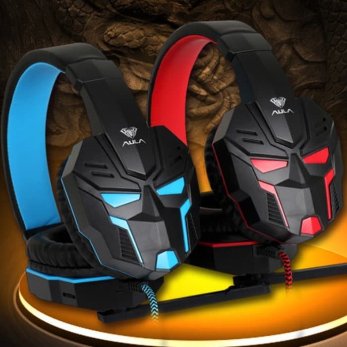 head set gaming aula lb01 bonus jak spliter audia 2.1