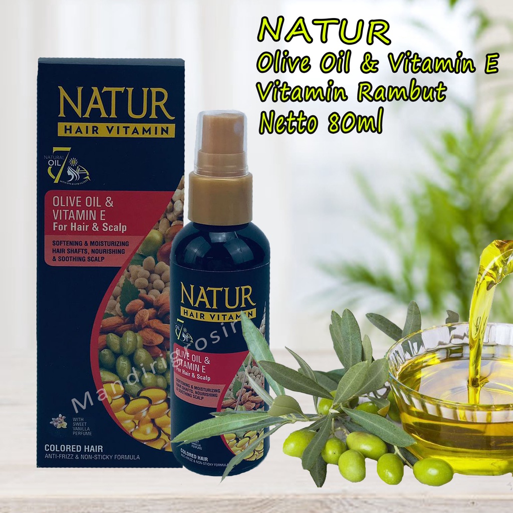 Natur* hair Vitamin * olive oil Vera Vit E * 80 Ml