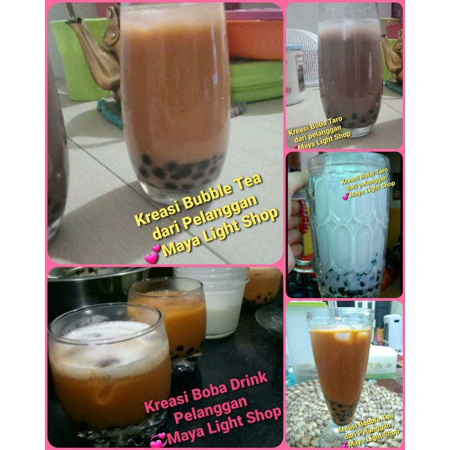 Bubble tapioca pearl 1kg boba bubble drink minuman kekinian halal mutiara boba