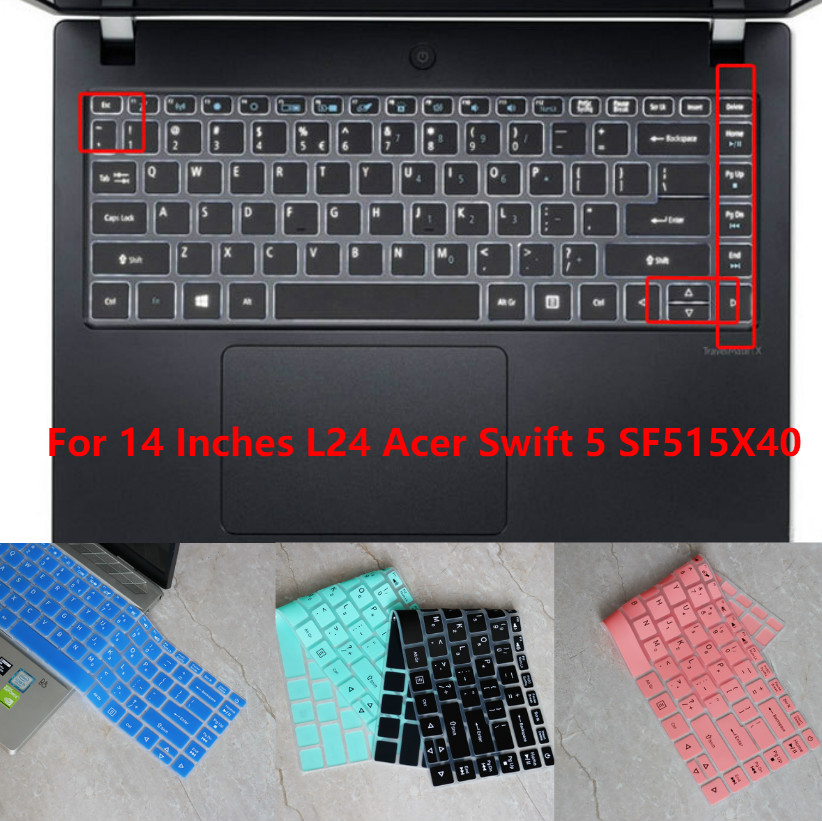 Pelindung Kulit Penutup Keyboard Bahan Silikon Ultra Tipis Untuk Acer Swift5 SF515