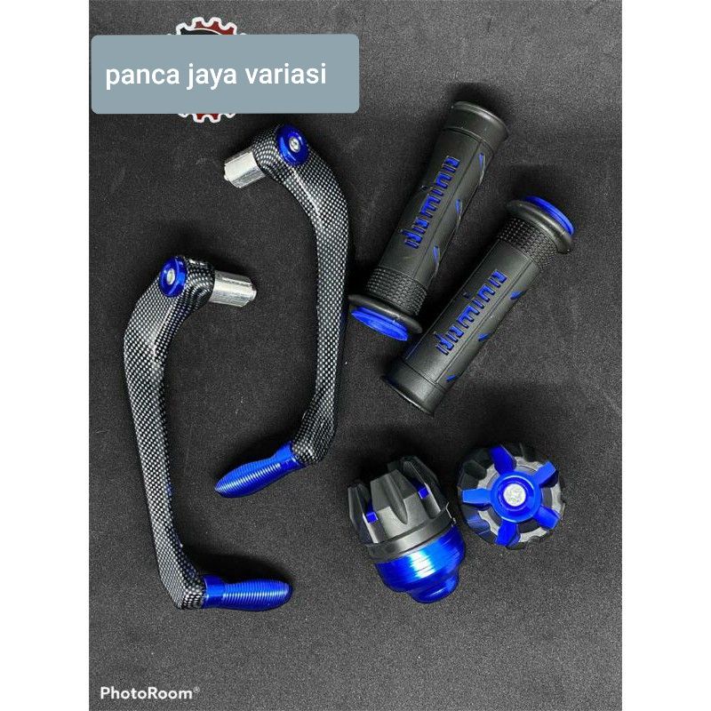 [PAKET 3IN1] Proguard Carbon sabit + Jalu as roda + Handgrip domino