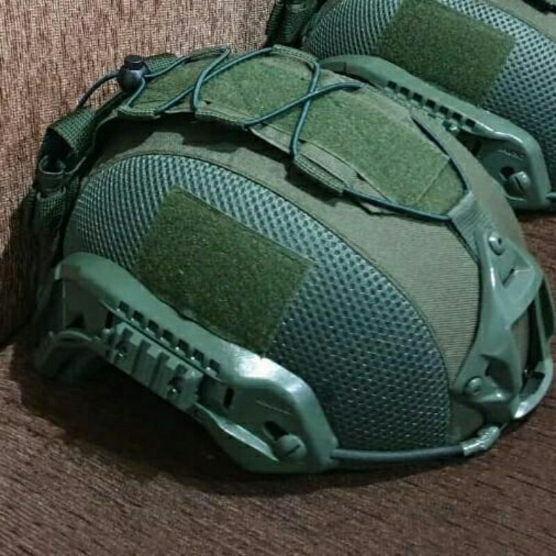 Helm Kevlar Anti Peluru Level 3A Original With Mounting NVG+Senter/Helm Balistik Level 3A Original