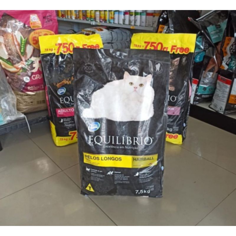 Equilibrio persian 7,5 kg Pelos Longos makanan kucing Equilibrio