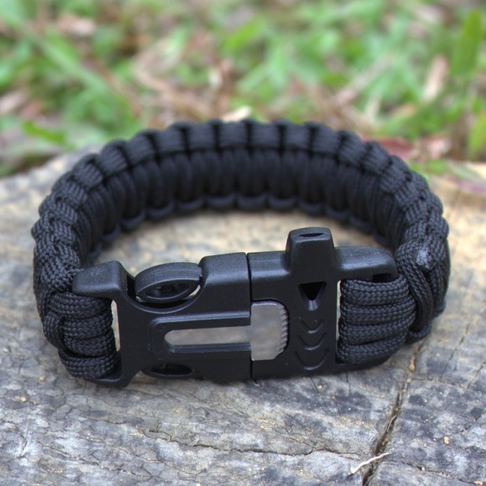 Gelang Pemantik Api Dengan Magnesium Flint Fire Starter Paracord