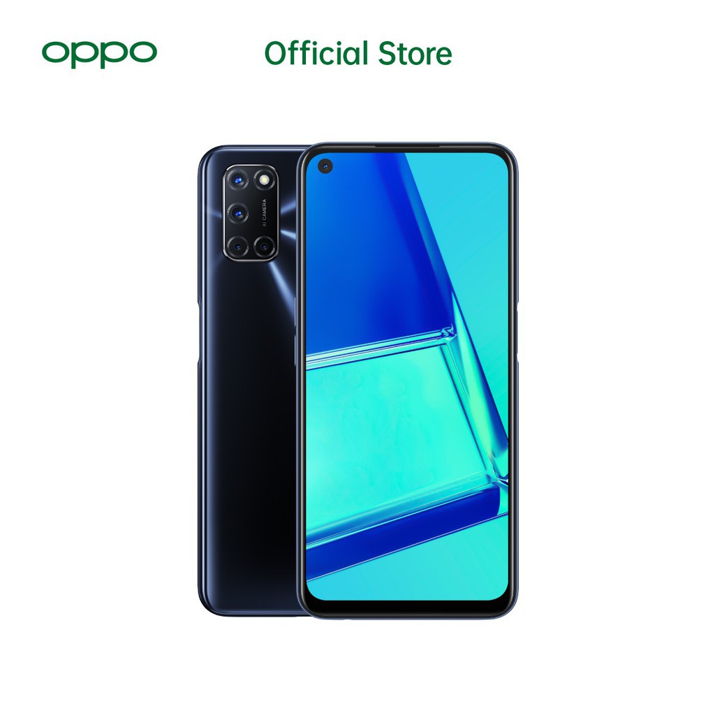 OPPO A52 6GB/128GB Black [Fast Charging 18W,5000 mAh,Snapdragon 665,AI Quad Camera