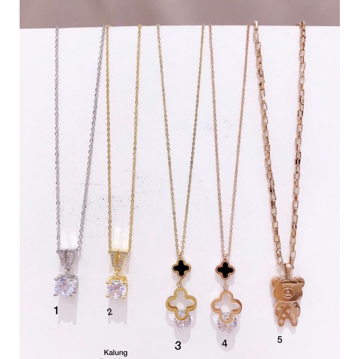Kalung Titanium asli  Premium Quality Necklace Stainless steel T-929