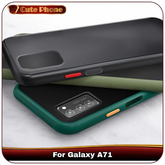 Casing Hard Soft Case Samsung Galaxy A71 A 71 Bumper Blur Transparent