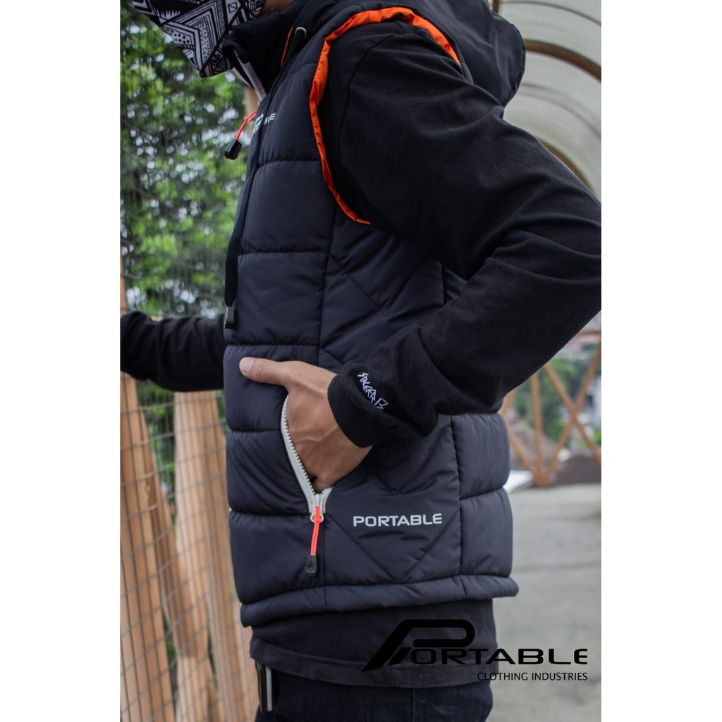 Rompi Hoodie Pelindung Dada Original PORTABLE Unisex Terbaru Terlaris Pria Wanita