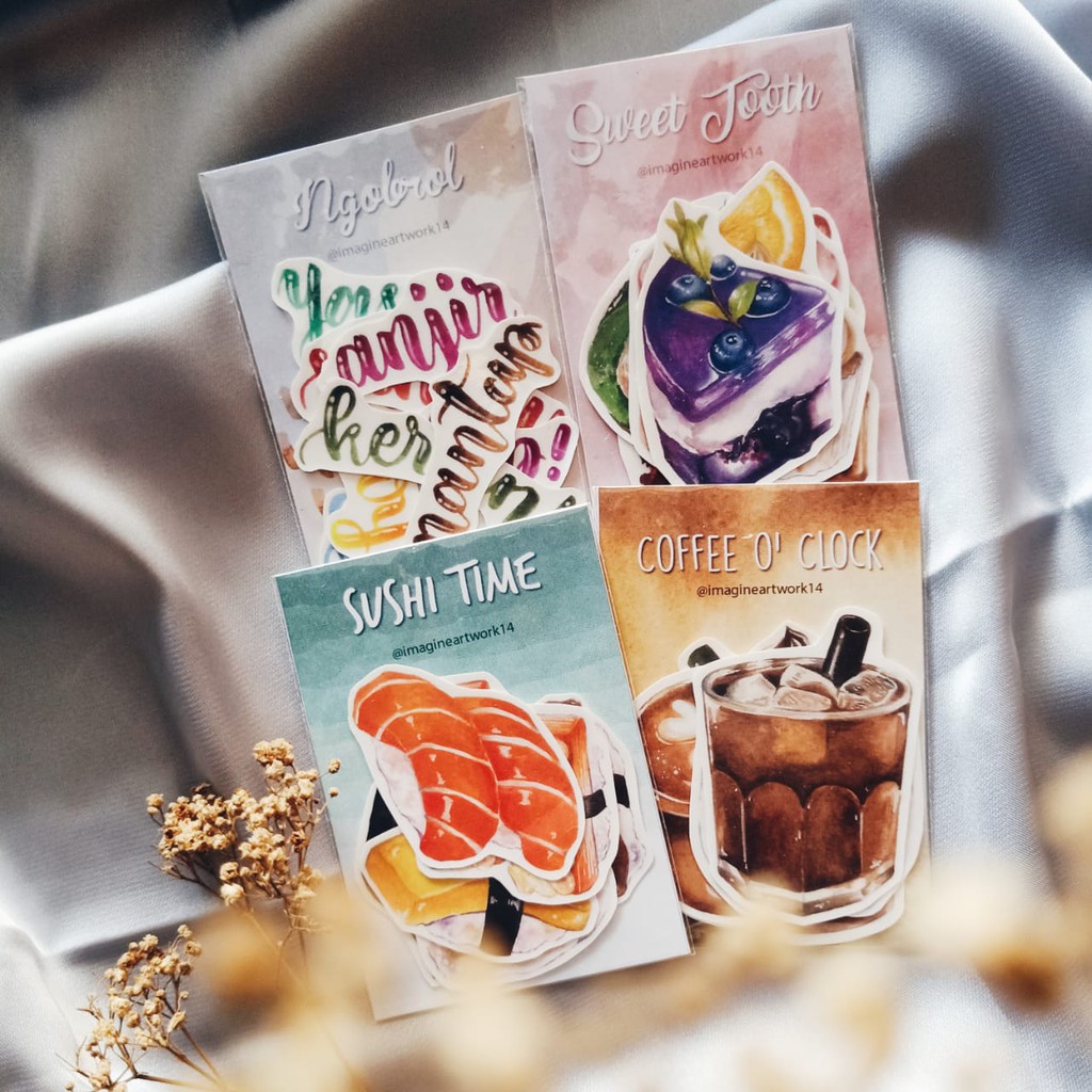 

IMAGINEARTWORK14 Sticker Pack / Stiker Die Cut Ilustrasi