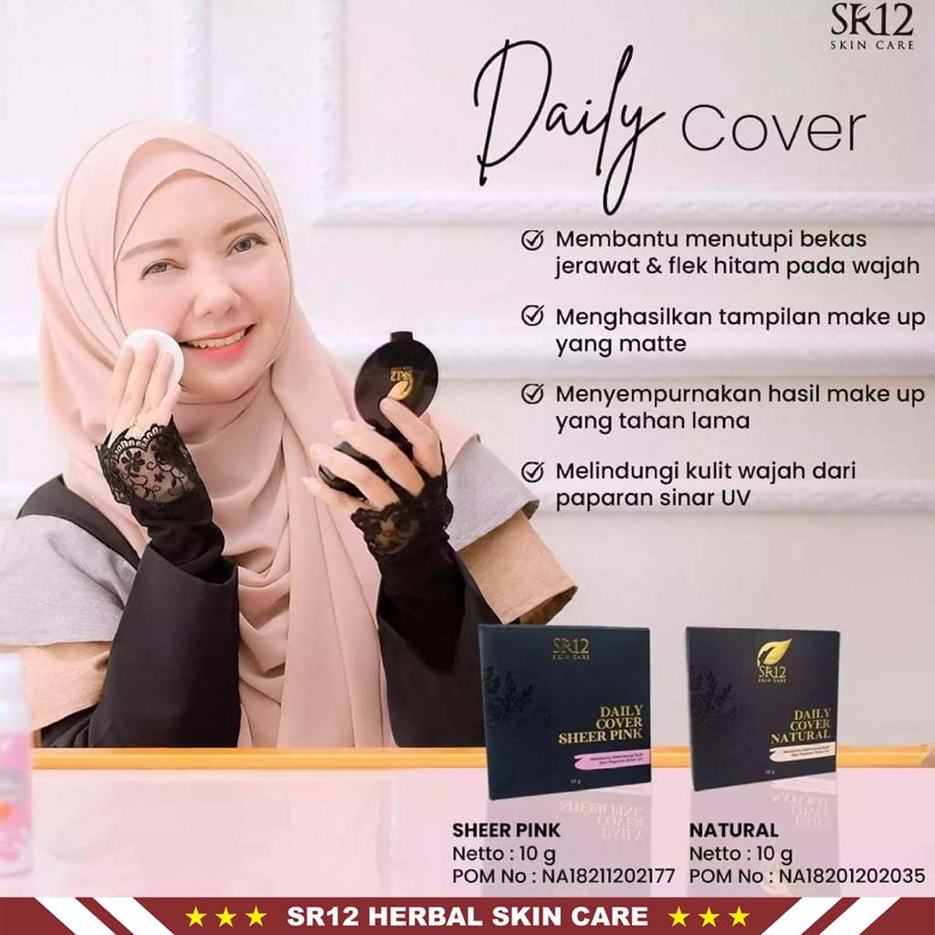 Bedak SR12 | Daily Cover Natural | Daily Cover Sheer Pink | Daily Cover Beige | Exclusive Compact Powder Natural | Exclusive Compact Powder Sheer Pink | Bedak Wajah SR12 Skincare | Bedak Padat